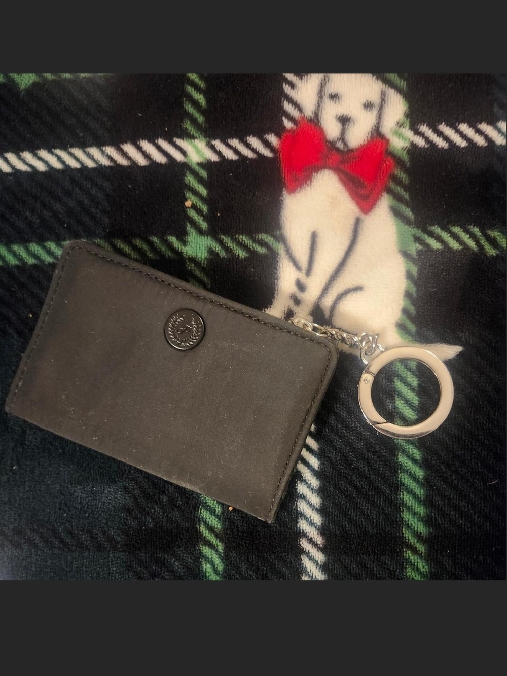 Victoria's Secret Black Card Holder Keyring